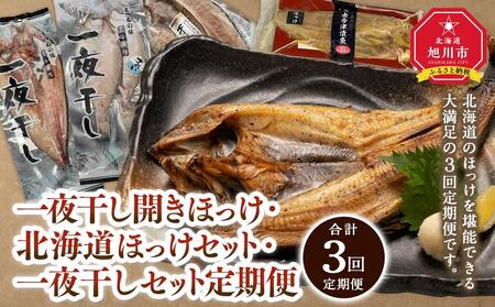 【全３回定期便】市場の目利きが厳選！北海道の干物セット ｜ 一夜干し 一夜干し 一夜干し 一夜干し 一夜干し _03383