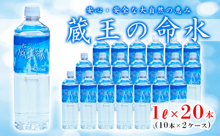 蔵王の命水 1L×20本 FZ23-607