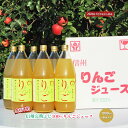 【ふるさと納税】先行予約 長野市産信州完熟ふじ100％りんごジュース1000ml×6本入り 2024年発送　【 果汁飲料 アップルジュース 甘味 酸味 スッキリ のどごし 果汁100％ ストレート 皮ごと 丸ごと 】　お届け：2024年1月中旬～9月下旬