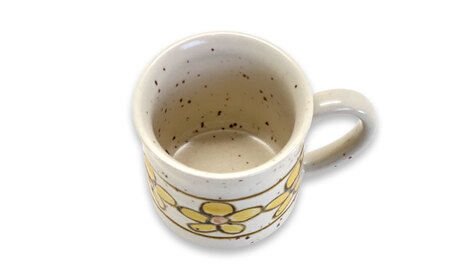 【美濃焼】ヴィンテージ マグカップ ボタニカル〜Sunny Bloom サニーブルーム〜 マグカップ【株式会社虔山】昭和 アメリカ雑貨 レトロ[MHJ011]