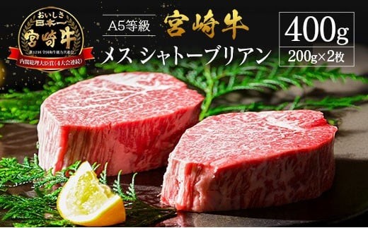 
                  プレミアムシリーズ 宮崎県産 倉薗牧場 A5等級 宮崎牛 メス シャトーブリアン
                