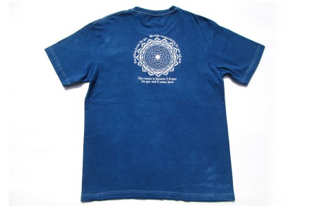 Tシャツ ASCENSION  藍染め タイダイ TシャツB 1枚 ファッション 服 男性 メンズ 女性 レディース  S