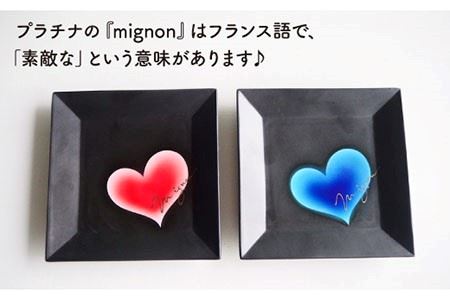 【波佐見焼】mignon スクエア皿 プレート 食器 皿 【紫明窯・作家はな】【陶藤】 [BE19]  波佐見焼