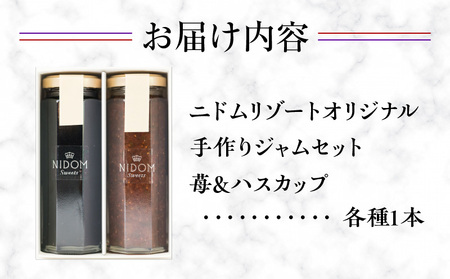 ニドムオリジナル 手作り ジャム セット 2種（苺/ハスカップ）T067-008 果物 加工食品