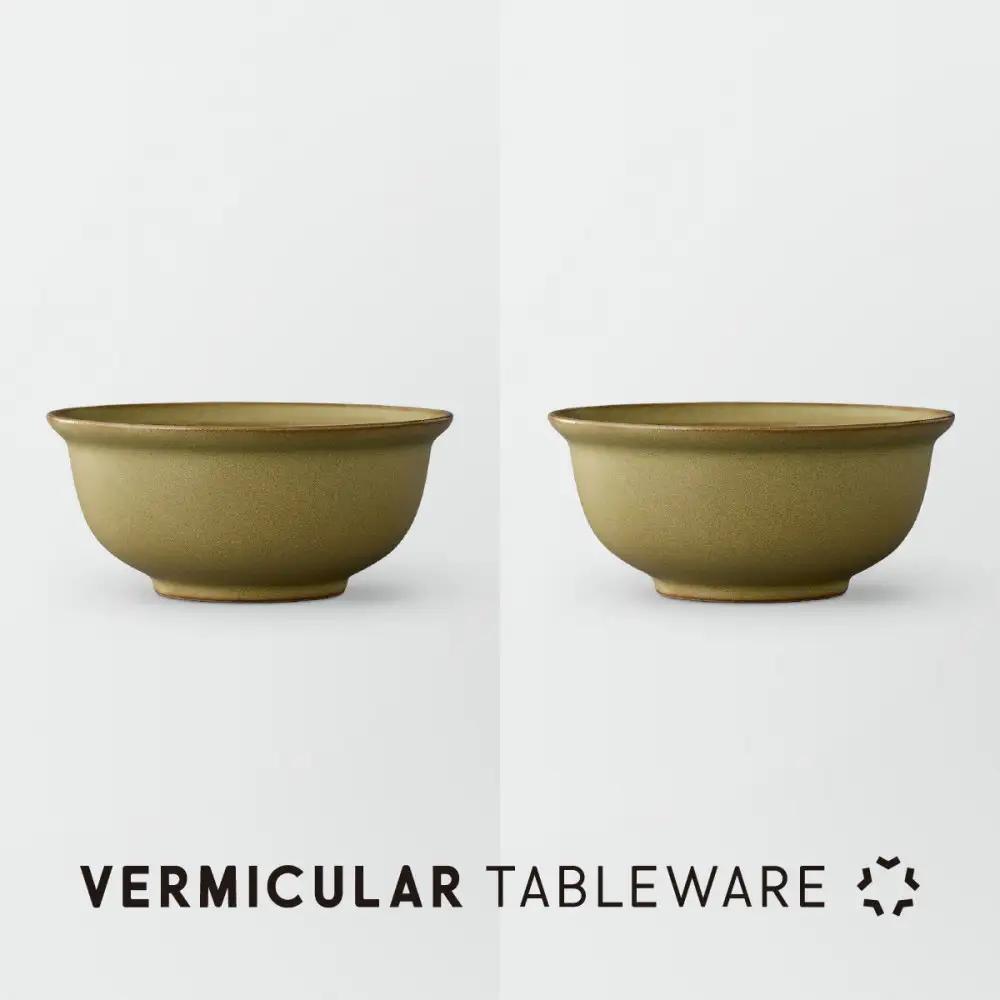 Tableware Deep Bowl Rimペアセット17cm 鶯