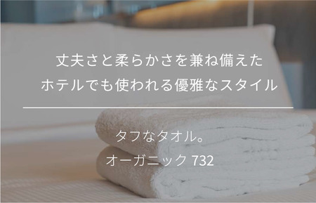 オーガニック７３２　フェイスタオル　２枚セット（グレイ）　[I000830GY]