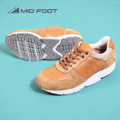 ふるさと納税 大和郡山市 ミッドフット 25.0cm BEIGE(ベージュ) レザースニーカー 婦人靴 牛革 MF001JL
