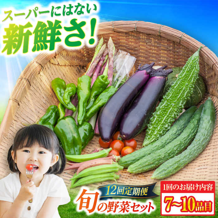 【ふるさと納税】【全10回定期便】旬の野菜セット（7-10品目10kg未満）五島市/やぁしゃ便 [PBG001] 野菜 やさい 詰め合わせ セット