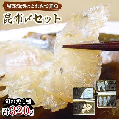 ふるさと納税 黒部市 富山湾「地魚の昆布〆4種セット」