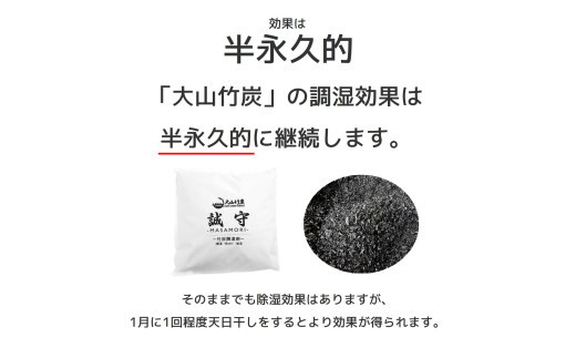 KR-12  鳥取県産 大山 竹炭  ブーツ用 2本セット 除湿 消臭 湿気対策 誠守（まさもり）