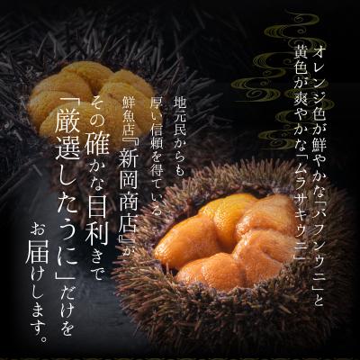 ふるさと納税 余市町 【2027年夏発送】塩水ウニ【バフンウニ&ムラサキウニ】各100g×2パック_Y037-0359 |  | 01