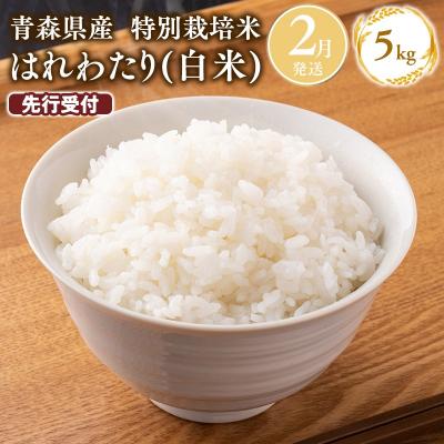 ふるさと納税 平川市 ≪令和9年2月発送≫特別栽培米 はれわたり白米5kg
