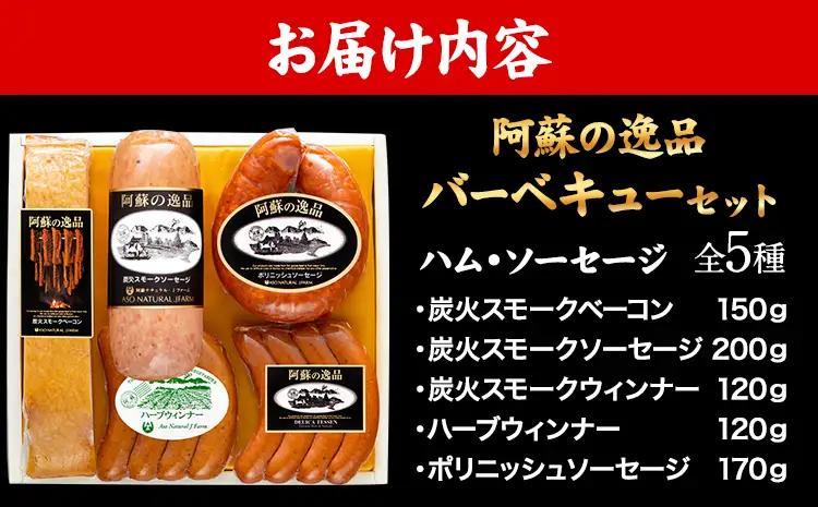【ふるさと納税】DLG7連続金賞受賞！『阿蘇の逸品』ハム・ソーセージ バーベキューセット《30日以内に出荷予定(土日祝除く)》物産館自然庵 ハム ソーセージ ウィンナー ベーコン st-p