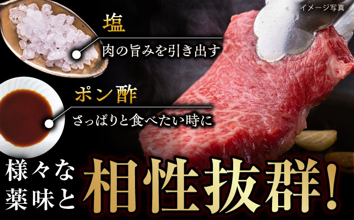 長崎和牛 ランプステーキ 300g (150g×2枚)  / 肉 牛肉 ランプ らんぷ ステーキ 赤身 / 東彼杵町 / 黒牛 [BBU079]