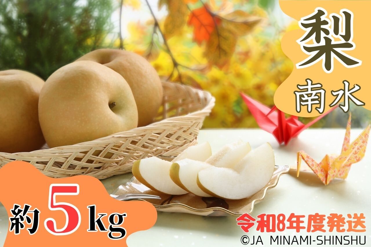 梨（南水）【太鼓判・優糖生】約5kg 【令和8年度発送先行予約品】