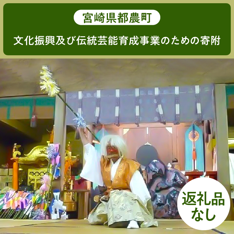 ≪返礼品なし≫宮崎県都農町の文化振興及び伝統芸能育成事業のための寄附【1口 7,000円】_T000-006-07