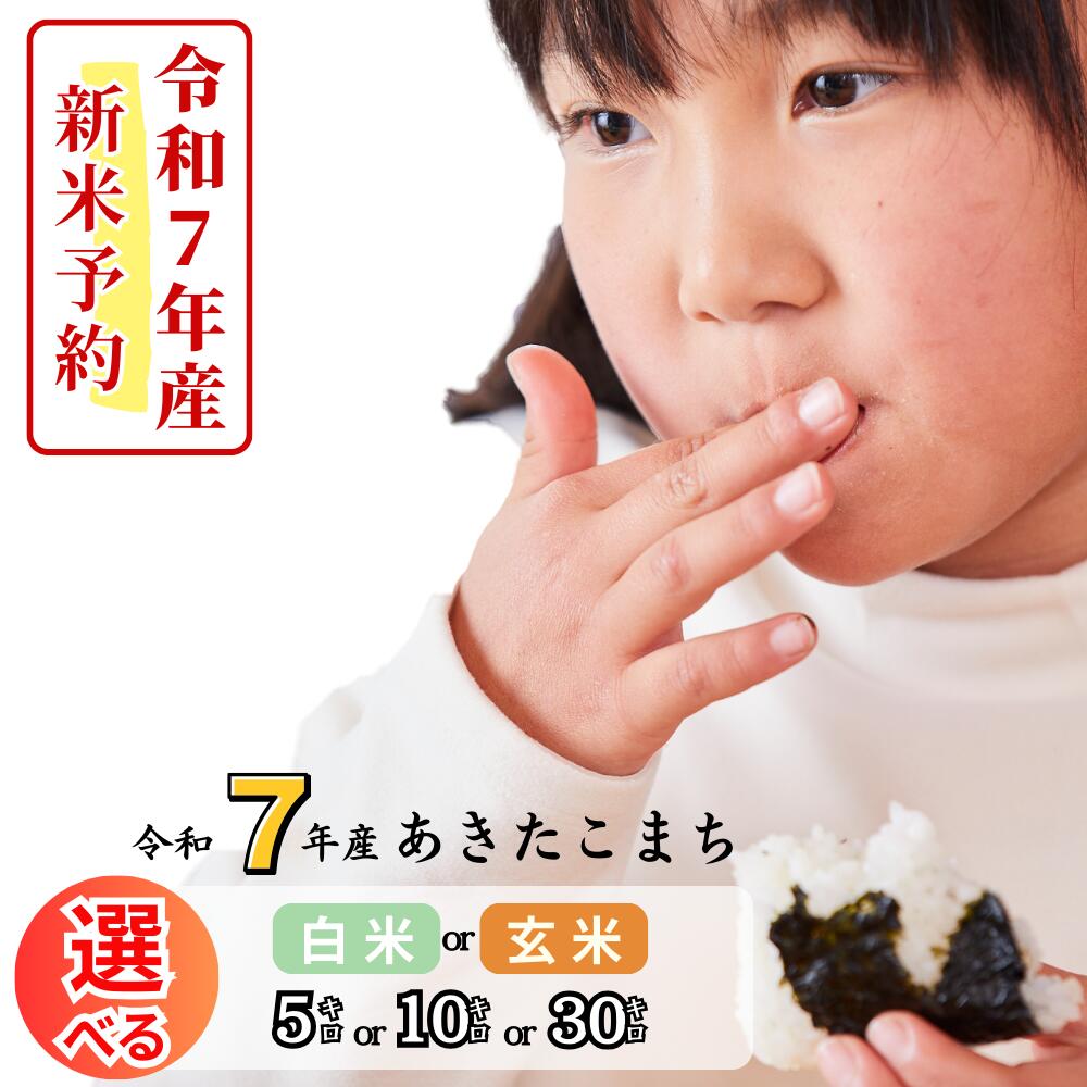 【ふるさと納税】《令和7年産新米予約・10月ごろよりお届け開始》令和7年産 あきたこまち 選べる白米 玄米 2kg 5kg 10kg 30kg 岡山 あわくら源流米 K-bl-AECA