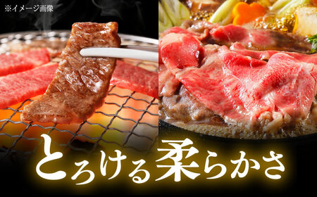 くまもと 黒毛和牛 和王 カルビ 焼肉用・ロース すき焼き用 セット 計約800g（各1P）カルビ ロース 焼き肉 すきやき [AYBR043]