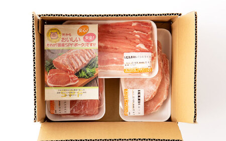 【3回定期便】SPF豚 やっちゃおいしか芳寿豚バラエティセット 計1500g / 豚肉 定期便 ほうじゅとん SPF豚 spfポーク 小分け バラ しゃぶしゃぶ / 南島原市 / 芳寿牧場 [SEI0