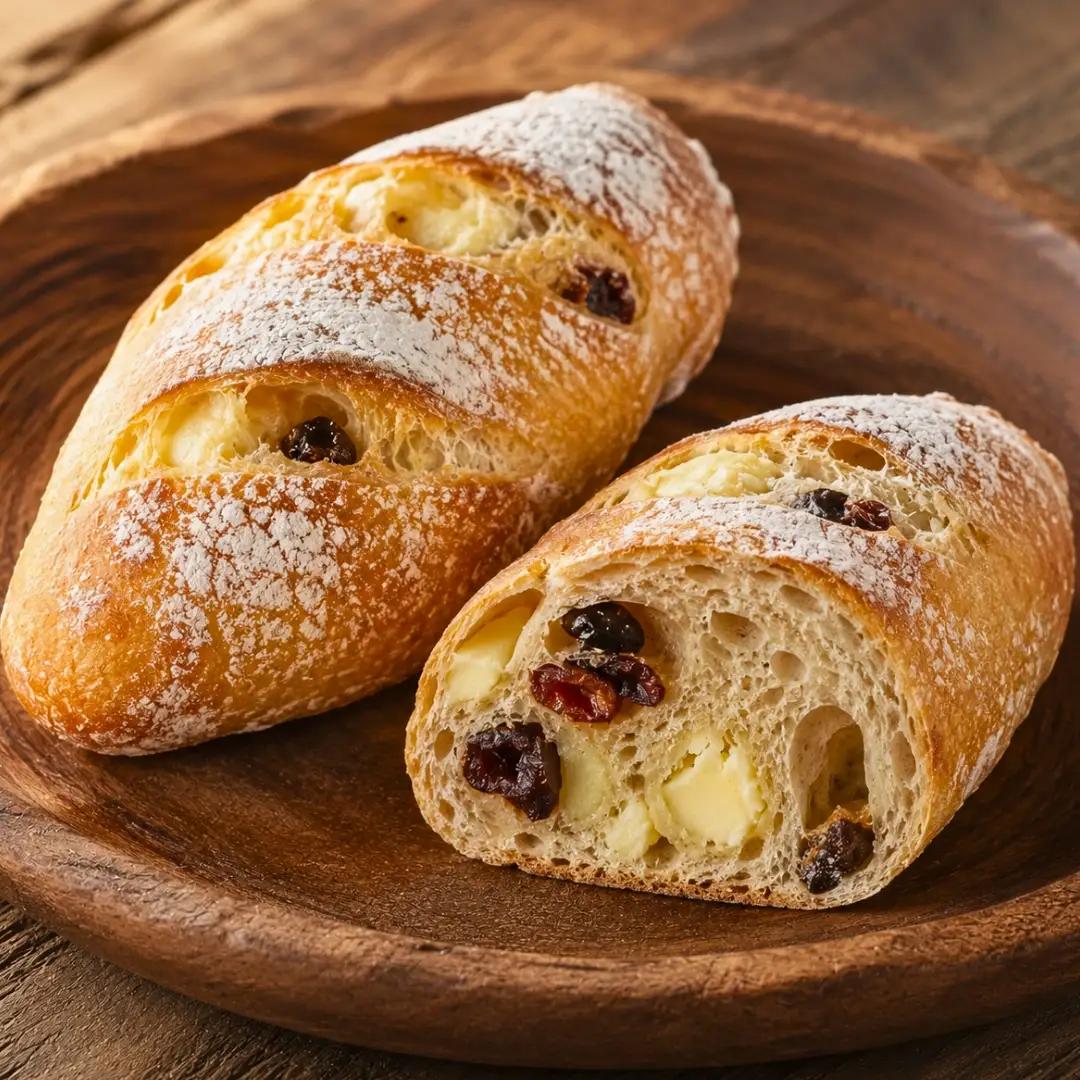 フランスパン ドライフルーツバゲットのクリームチーズ包み 10個入り