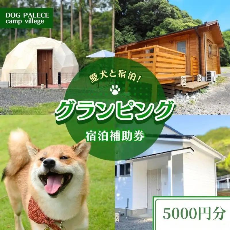 【愛犬と宿泊】 グランピング DOG PALACE camp village 宿泊利用券5000円分 /  旅行 宿泊 リラックス  和歌山 田辺市 熊野古道【dpc002】