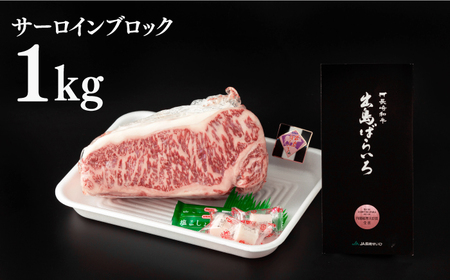【日本一の和牛】長崎和牛 出島ばらいろ サーロイン ブロック 1kg  【合同会社　肉のマルシン】[RCI004]