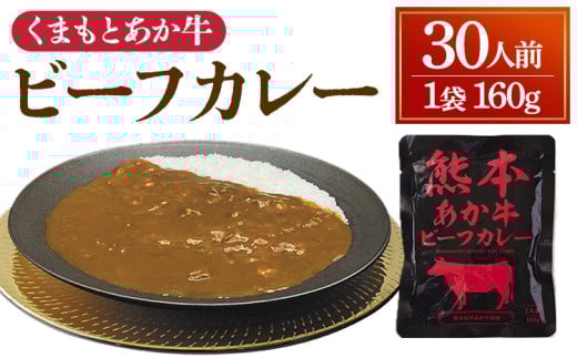 ビーフカレー 熊本県産あか牛使用 【くまもとあか牛ビーフカレー】 30人前 カレー あか牛