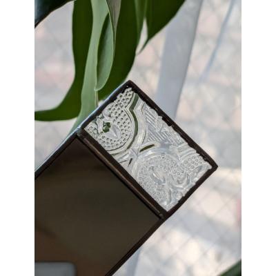 ふるさと納税 戸田市 ボタニカル柄ステンドグラスの手鏡