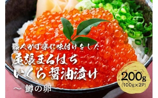 いくら 醤油漬け 200g(100g×2P) 鱒の卵 冷凍 尾張まるはち