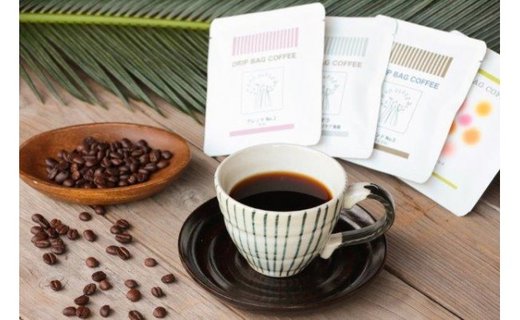 【自家焙煎】【ドリップバッグ】「豆と麦」人気のコーヒー4種 - コーヒー 4種 詰め合せ セット 自家焙煎 12g×16パック ドリップバッグ ギフト 贈り物 お祝い-1001