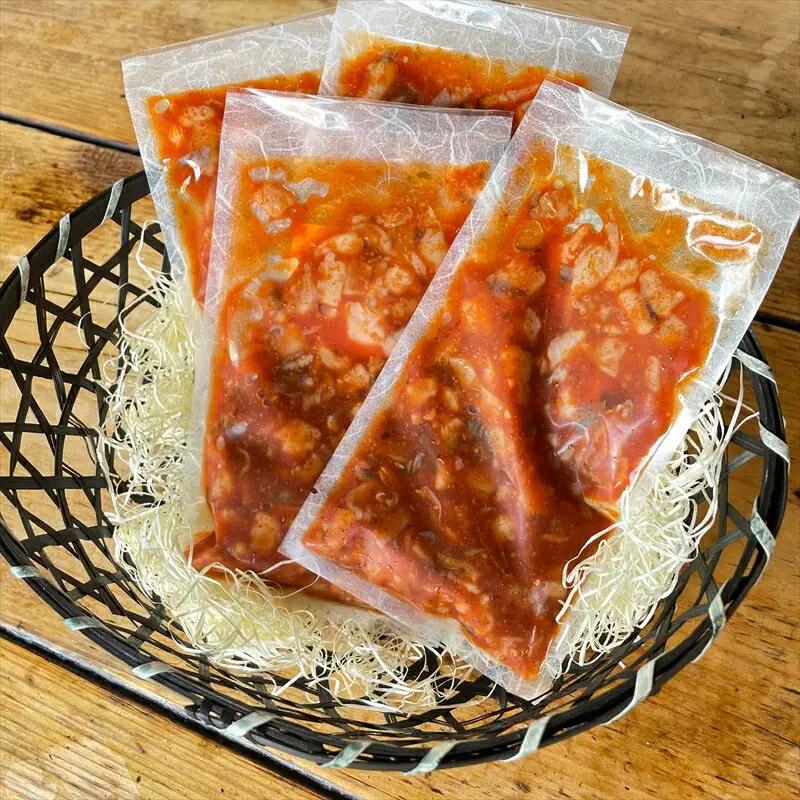 たこ七味 4パック【たこ 珍味 おつまみ キムチ 惣菜 海鮮 いかの塩辛 珍味 お取り寄せ 御中元 お中元 お歳暮 父の日 母の日 贈り物 日本酒 焼酎 たこ】【神奈川県小田原市早川】