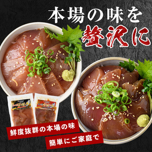 まぐろ･かつおの海鮮漬け丼セット100g×10袋 山川町漁協 IB039-008 海鮮 海鮮