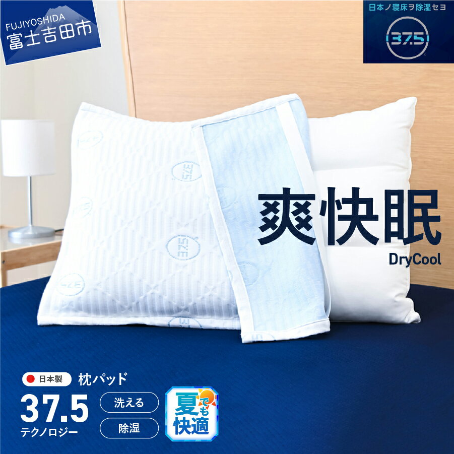 【ふるさと納税】 夏用 枕パッド 約43×63cm 日本製 洗える 除湿 クール 快適 寝具 枕 枕カバー ピローカバー 洗濯可 国産【爽快眠】DryCool枕パッド まくら まくらカバー 5000円 5000 ベッド