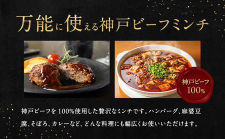 【淡路島産 黒毛和牛 神戸ビーフ】 ミンチ 1kg  (200g×5pc) 兵庫県 洲本市 淡路島