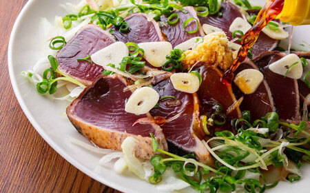 鉄丸の高知野菜てんこもりカツオの田舎タタキＡ