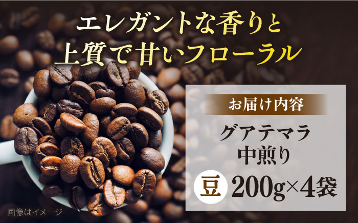 コーヒー豆 お試し 自家焙煎 中煎り グアテマラ 200g×4 TSUKIKOYA COFFEE ROASTER ツキコヤ【株式会社RUINS】 [AKAD036]
