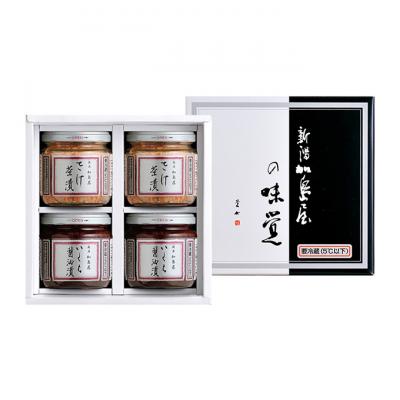 ふるさと納税 新潟市 加島屋の味覚 中ビン4本 さけ茶漬・いくら醤油漬[54071616] |  | 01