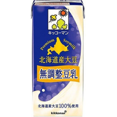 
キッコーマンソイフーズ　北海道産大豆 無調整豆乳 1L×12本【1389467】
