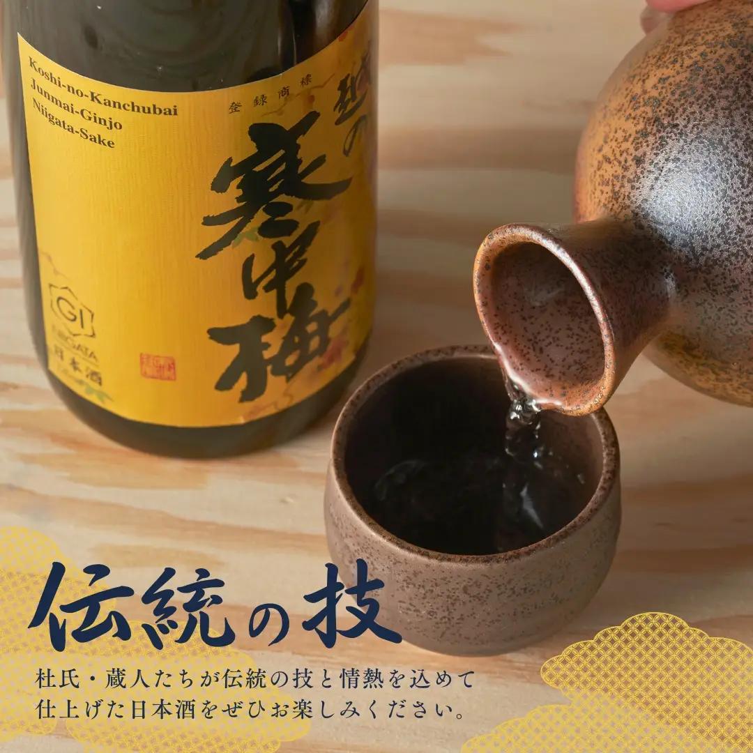 日本酒 越の寒中梅 6種類飲み比べセット 720ml×6本 淡麗辛口 新潟銘醸