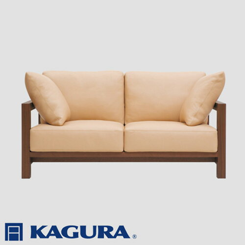 【ふるさと納税】家具蔵 KAGURA 2Pソファ ダン ウォールナット材 家具 ソファー 2人掛け sofa リビングソファー 木材 無垢材 職人 手作業 天然木 高級木材 無添加 安全 ジャパニーズモダン 高級家具 熟練 無着色 おしゃれ 天然木無垢材 【（株）アイダ】 【ho1214】