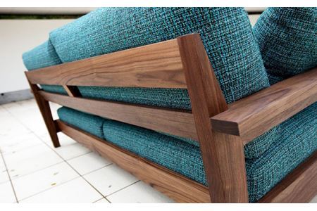 （ブラックチェリー）AUTHENTICITY FINE SOFA RE M（モカ） No.864-04