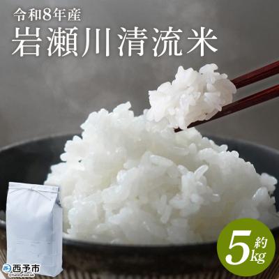 ふるさと納税 西予市 <令和8年産  岩瀬川清流米 5kg 選べる こしひかり コシヒカリ