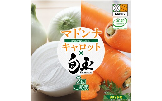 
										
										にんじん 新玉ねぎ 定期便 2回 旬の美味しい季節にお届け マドンナキャロット 旬玉 H105-130
									