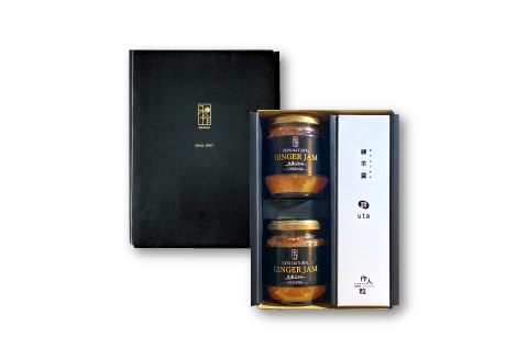 小河家秘伝レシピのジンジャージャム2個と和作羊羹2本のギフトBOX【しょうがジャム 2個 羊羹 2本 和菓子 ジャム ようかん セット 詰め合わせ】