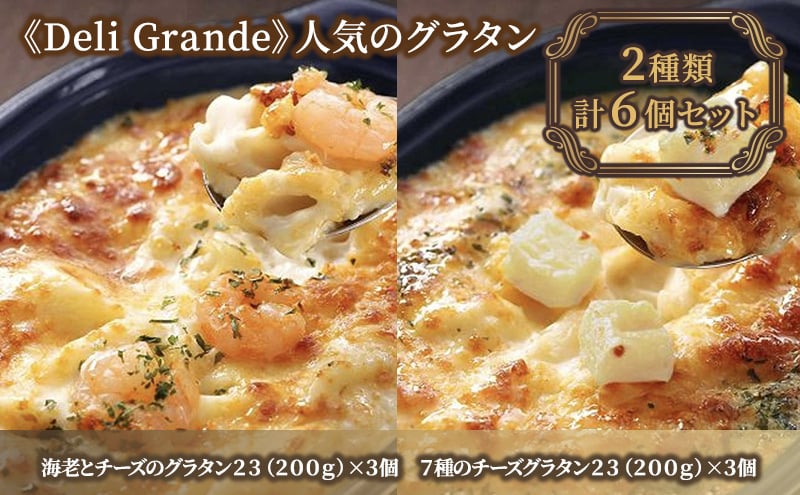 
《Deli Grande》人気のグラタン2種類　6個セット【冷凍】 [№5550-1585]
