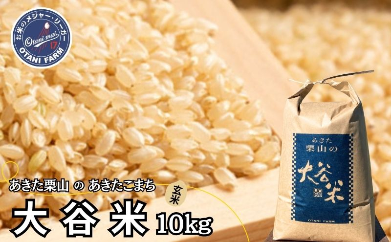 
            玄米 あきた栗山 大谷米 あきたこまち 10kg 秋田県産 あきたこまち オータニファーム 令和6年産 
          