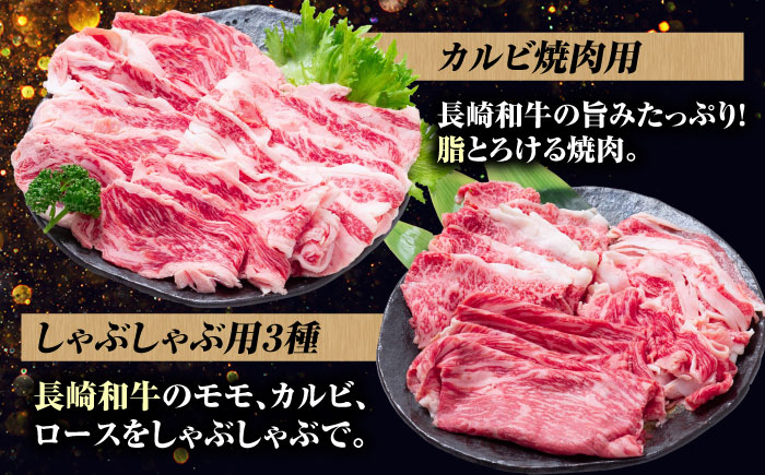 長崎和牛 バラエティ定期便 バラエティセット 牛肉 定期便 国産 サーロイン カルビ ロース しゃぶしゃぶ 牛ミンチ リブロース