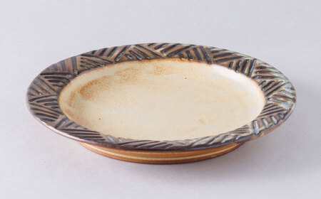 かしわ窯　窯垣の小径シリーズ　プレート　φ180【1541721】