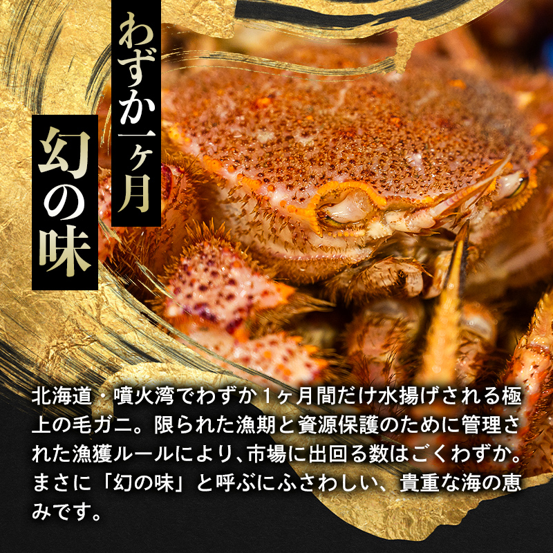 北海道産 冷凍ボイル毛ガニ 300g前後×9尾  mr1-1441