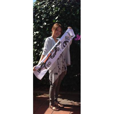 ふるさと納税 瀬戸市 陶神オリバーマフラータオル2本+缶バッジセット |  | 02